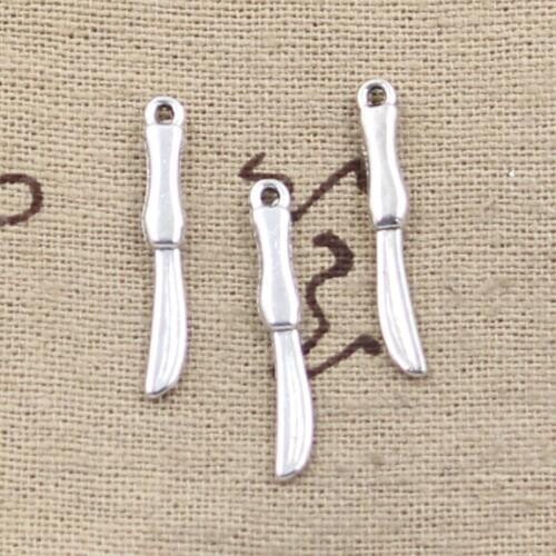 30pcs Charms Operation Knife 25x4mm Antique Tibetan Pendant Findings Accessories DIY Vintage Choker Handmade Jewelry