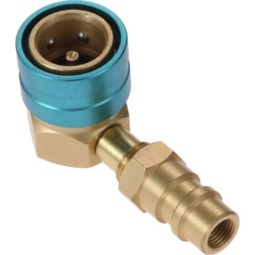 R1234YF To R134a Low Side Quick Coupler Hose Adapter with R12 To R134a Adapter Valve Car Airconditioning Refrigerant AC Charging