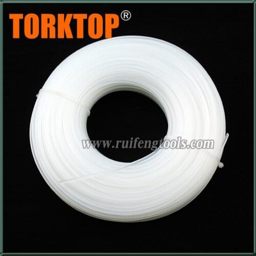 Brush cutter parts white nylon trimmer line .080'' 2.0mm 90m with high quality