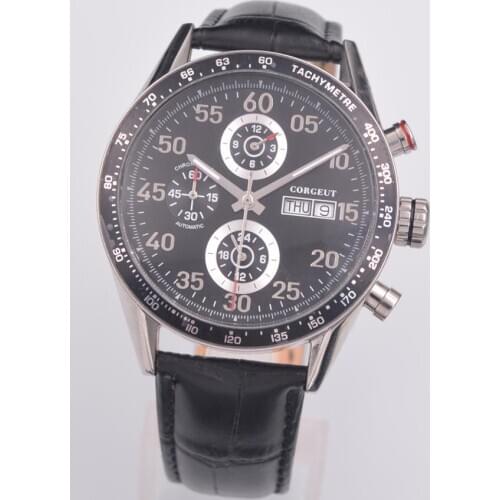 Men Watch Top Brand Luxury Automatic Mechanical Watch 24 hours Leather Military Week&Date Watches Clock Men Relojes Masculino