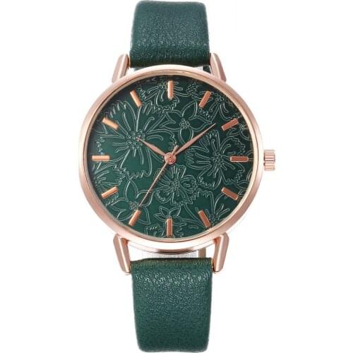 Zegarek Damski Fashion Minimalism Women Watches High Quality Leather Quartz Watch Reloj Mujer Montre Femme Clock Gift Drop Ship