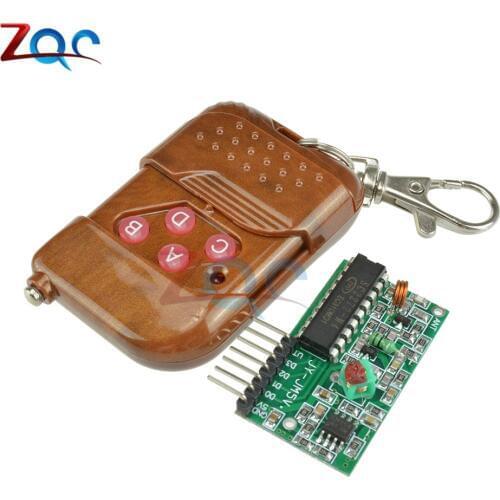 IC 2262/2272 Decoding Wireless Receive Module 4 Channel Remote Controller for Arduino