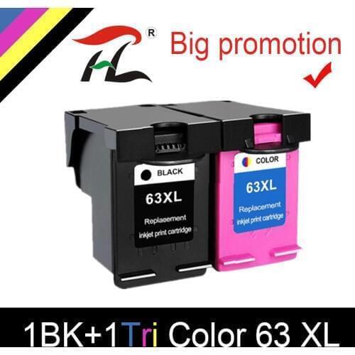 YLC 63XL Ink Cartridge Replacement for hp 63 XL Ink Cartridge HP63 for Deskjet 1110 2130 2131 2132 3630 5220 5230 5252 Printer