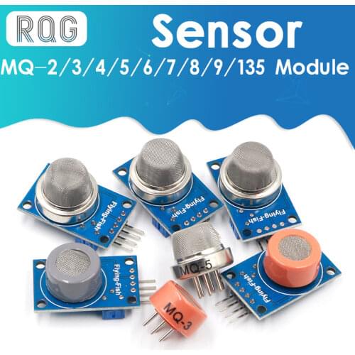 MQ-2 MQ-3 MQ-4 MQ-5 MQ-6 MQ-7 MQ-8 MQ-9 MQ-135 Detection Smoke methane liquefied Gas Sensor Module for Arduino Starter DIY Kit