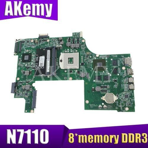 Laptop motherboard For DELL N7110 PC Mainboard 09NWTG DAV03AMB8E1 full tesed DDR3
