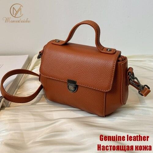 Fashion High Quality Genuine Leather Womens Shoulder Bags For Women Ladies CrossBody Bag Female Cow Leather Flap Handbags