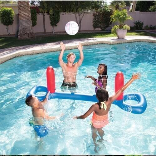Inflatable Volleyball Net Ball Set Floating Water Volleyball Game Adult Family Children Party Game Pool Toys Water Entertainment