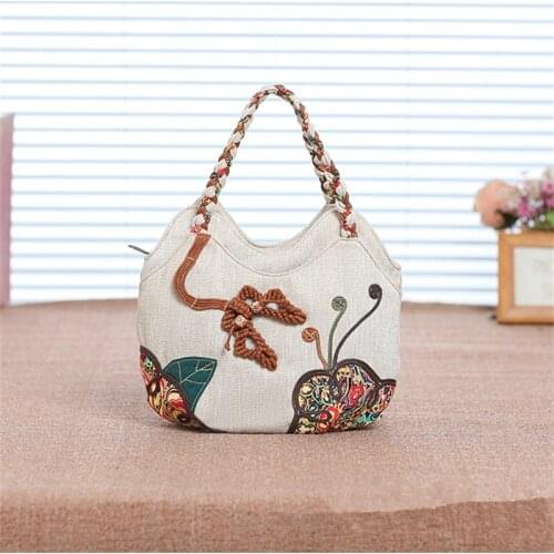 New fashion string appliques small shopping handbags!Nice bohemian prints casual clutch bags Top versatile national Day clutches