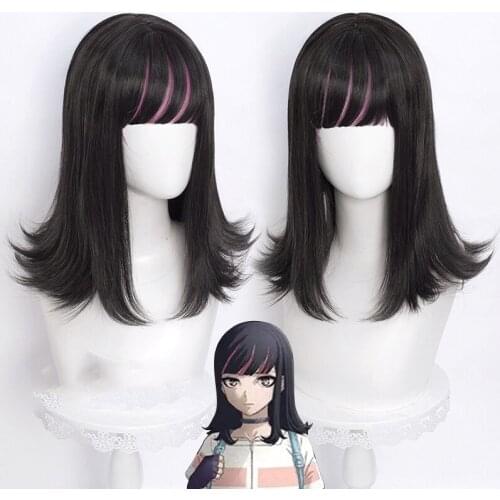 Japan Anime Akudama Drive Ordinary Person Scammer Cosplay Wig Synthetic Highlights Hair Wigs Men Women Halloween Comic Con Prop