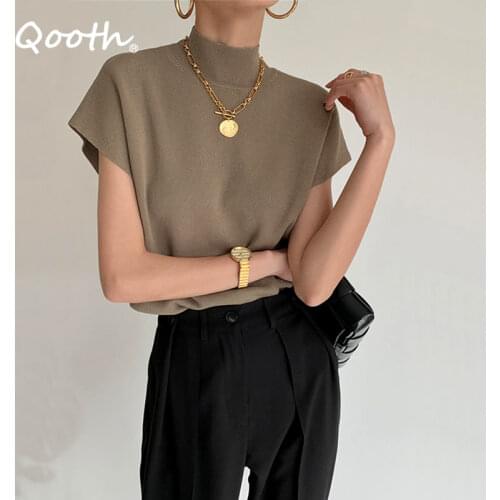 Qooth Women's Loose T-Shirts