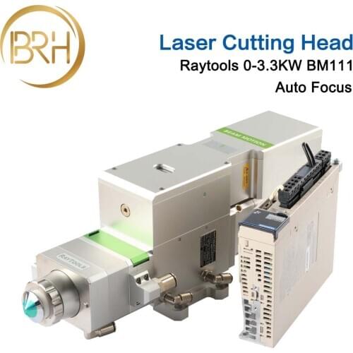 Raytools BM111 Fiber Laser Cutting Head 0-3300W Auto Focusing D30 Lens for Metal Cutter Machine