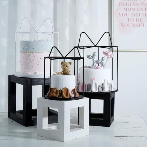 SWEETGO bowknot birdcage racks dessert cake table decorating tools wedding party supplier baker showcase cake stand
