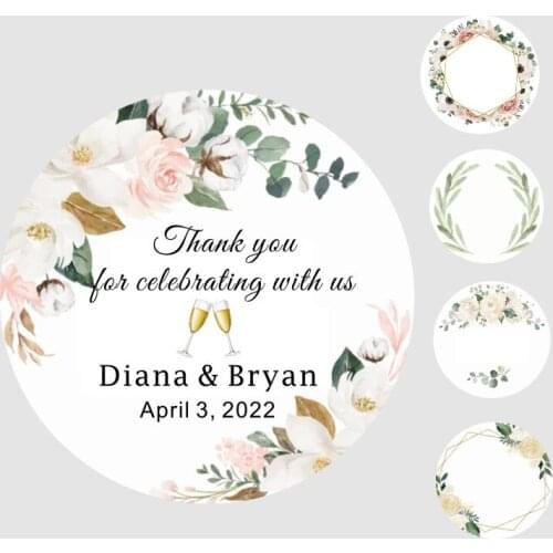 1.5 Lnch Bride Wedding Label Baby Shower Gift Sticker Wedding Candy Stickers 100 Pieces A Pack