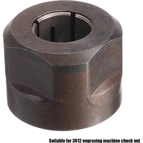 1pc 13MM Metal 1/2" Collet Nut Plunge Router Parts For 3612 22.5*27mm Black Tools Accessories Fast Shipping Wholesale