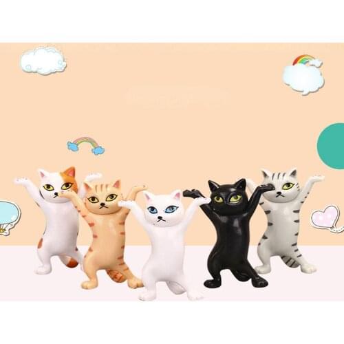 1Pc New DIY Pose Cats Decoration Set Trendy Pose Gashapon Ornaments Trend Childrens Dolls For Kid Model Toy Gift X0T0