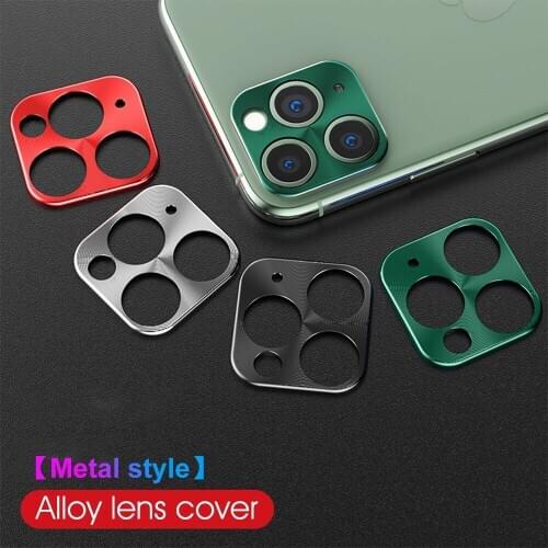 2pcs Metal Camera Cover Protector For iPhone 11 Pro Max Xs Max Xs Xr X 7 8 Plus Aluminum Alloy Camera Film For iPhone 11