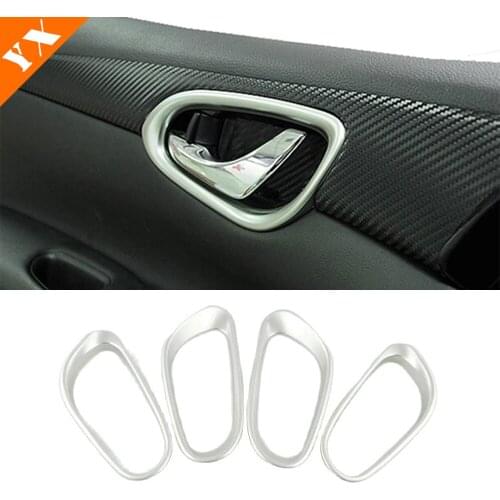 2016 2017 2018 ABS Matte Car Inner Door Bowl Protector Frame Cover Trim Shell Car Styling Accessories 4pcs for Nissan Sentra