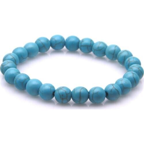 2020 Bracelet Classic Natural Blue Beaded Bracelets for Men Women Best Friend Hot Popular Bead Bracelet