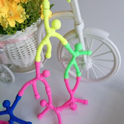 5pcs Antistress Silicone Magnetic Man Shaped Doll Kids Toys for Children Models to Assembling Educational DIY Toys Funny Toys