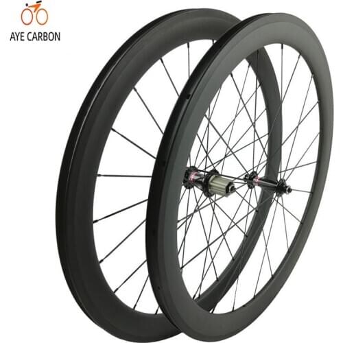 Quick release chincher 38mm/50mm deep 23mm wide carbon road wheelset with novatec hub for 700c racing road bike