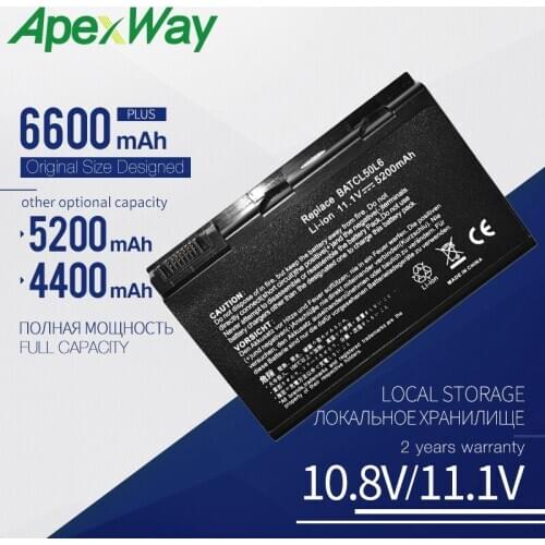 Apexway laptop battery for Acer Aspire 5611 5612 5630 5632 5633 5634 5650 5652 5680 5683 5684 Extensa 5200 TravelMate 2490