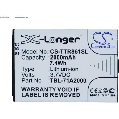 Cameron Sino 2000mAh Battery TBL-71A2000 for TP-Link M5350, M7300, TL-M5350, TL-M7300, TL-TR761, TL-TR861