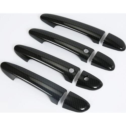 Auto ABS Carbon Fibre Door Handle Cover for Mazda CX-3 CX-5 CX-9 Mazda2 Mazda3 Mazda6 M2 M3 M6 BM BN GJ GL DJ DL Accessories