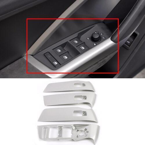 For Audi Q3 2019 2020 ABS LHD Car Accessories Window Glass Lift Control Switch Panel Cover Trims