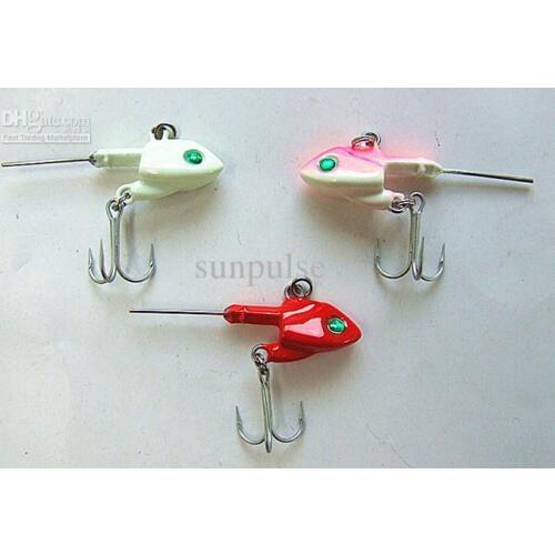 BigSALE - Fishing jig head lead head hook Unique shape with VMC Three anchor hook four size three colors for sea/lakes fishing