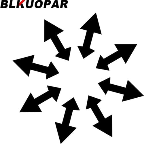 BLKUOPAR for Radial Balance Car Stickers Sunscreen Personality Decals Cartoon Trunk Skateboard Decor Car Door Protector