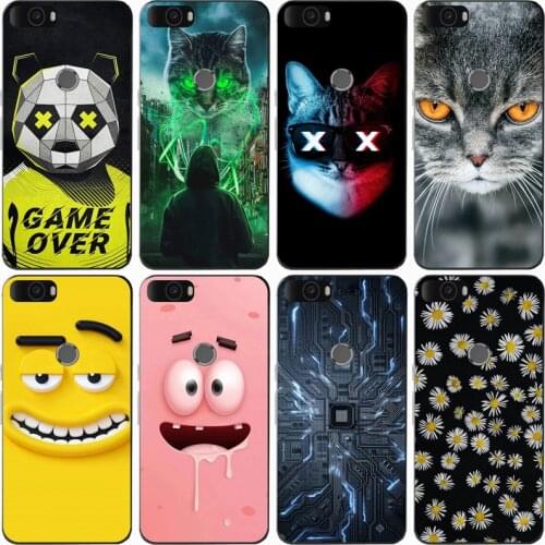 For HUAWEI NEXUS 6P Case Rose Wolf Cute Patterned Cover Soft Silicon Phone Case for Huawei Nexus 6P Top Quality