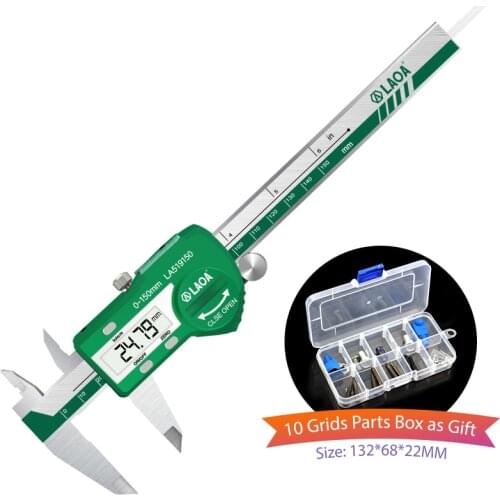 LAOA 0-150mm Digital Vernier Caliper Stainless Steel Industrial Electronic Measurement Waterproof Measuring Ruler