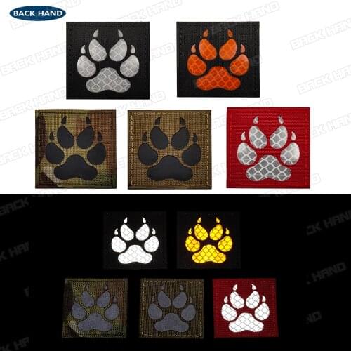 K9 Dog Infrared IR patch pet Service dog K-9 Multicam reflective applique for dog coat vest Clothing CP hook loop patches