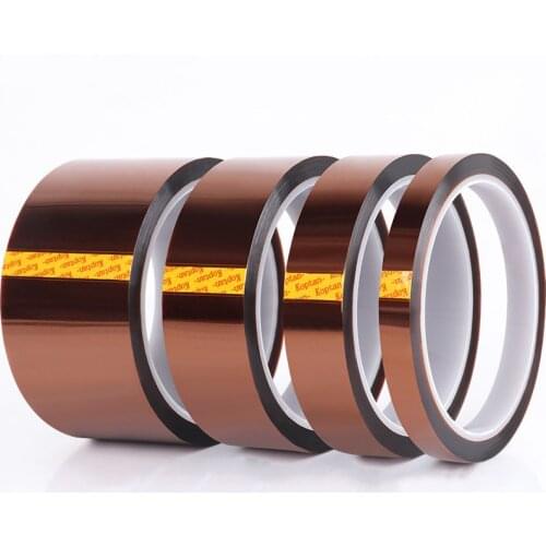 Brown PI polyimide high temperature resistant Tape PCB circuit protection insulation Tape 33Meters PI film adhesive tape