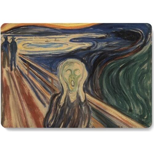 The Scream Edvard Munch Art Painting Pattern Laptop Case For MacBook Pro Retina Air 12 13.3 15inch New Pro 16 Cover Shell