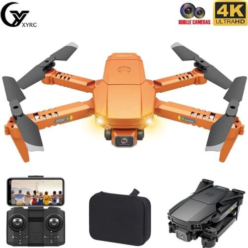 HJ78 Mini Drone 4k Professional HD Dual Camera WIFI FPV Foldable Quadcopter Fixed Height RC Helicopter Gift Toys