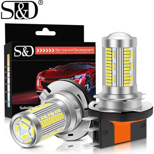 2pcs 8000LM H15 Led Bulb High Beam Headlight Driving Light Daytimes Running Light 84SMD 360°Light 6000K 12V Car Auto Lamp