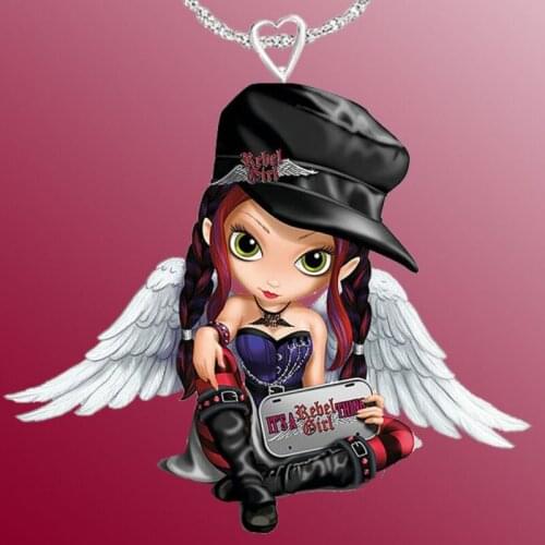 Cartoon Pendant Colgante Wholesale Fashion Jewelry Fairy Necklace Indie Cute Necklace Cheap Stuff Accessories for Women Choker