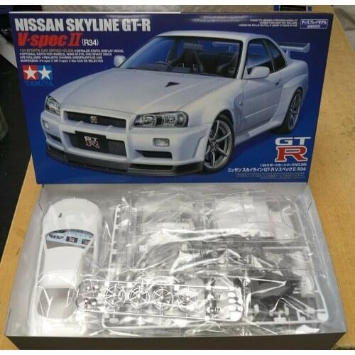 Nissan Skyline GT-R V Spec II (R34) Tamiya 1/24 plastic model kit 24258