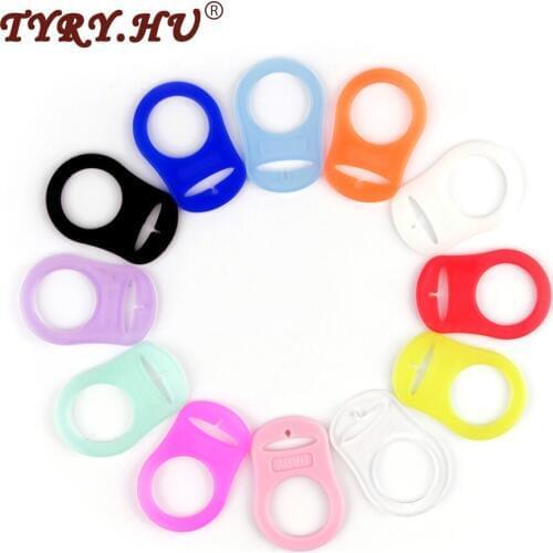 TYRY.HU 10pcs/Lot Plastic Pacifier Clip Holder Baby Dummy Soother Suspender Baby Teether Chain Feeding For Pacifier Chain Making