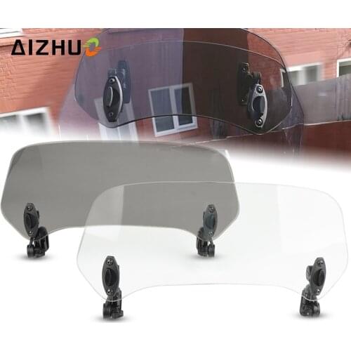 Motorcycle Adjustable Wind Screen Windshield Spoiler Air Deflector for YAMAHA XV 950 RACER TDM 900 MT-125 MT125 MT-01 YBR 125