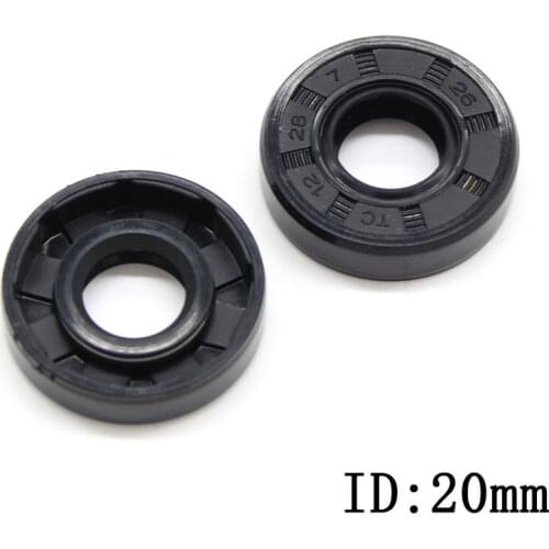 2/5 Pcs NBR Nitrile Rubber Oil Seal TC-20*27/28/30/32/34/35/37/38/40/42/45/47/50/52*5/6/7/8/10/ 12 Nitrile Double Lip Oil Seal