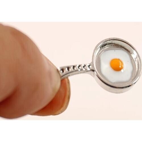 1:12OB11 BJD Dollhouse Kitchen Accessories Mini Omelette Pan Model Toy