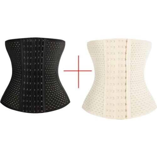 Slimming Belt 2 pieces Modeling Strap waist trainer body shaper women slimming underwear Gaine Amincissante Ventre waist shaper