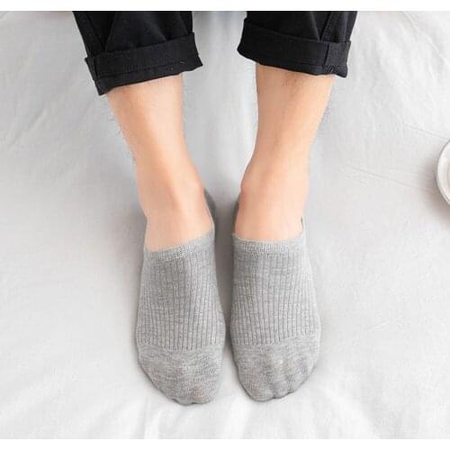 3 Pairs/Lot Mens Socks New Fashion Invisible Boat Socks Cotton Breathable Short Socks Solid Color Casual Ankle Socks For Male