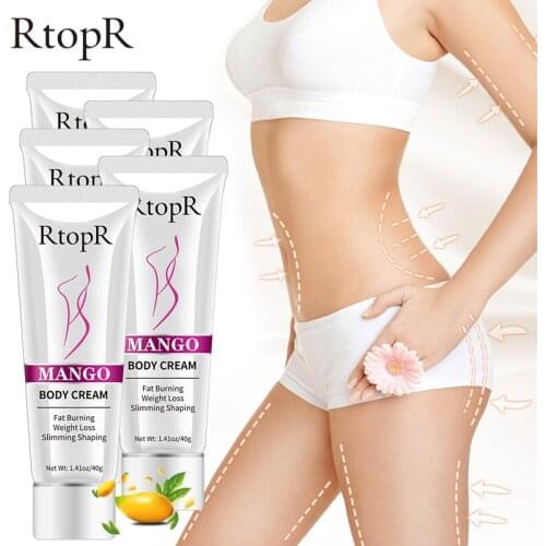 5pcs RtopR Mango Slimming Body Cream Create Beautiful Slimming Shaping Curve Firming Effective Cellulite Body Anti Winkles