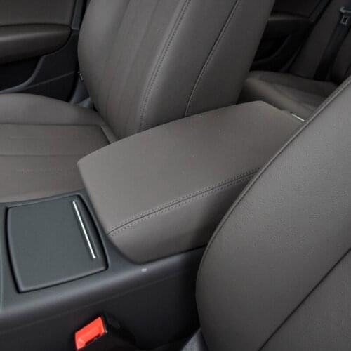 Car Accessories Microfiber Leather Center Console Lid Armrest Box Cover Sticker Trim For Audi A6 2012 - 2016 2017 2018