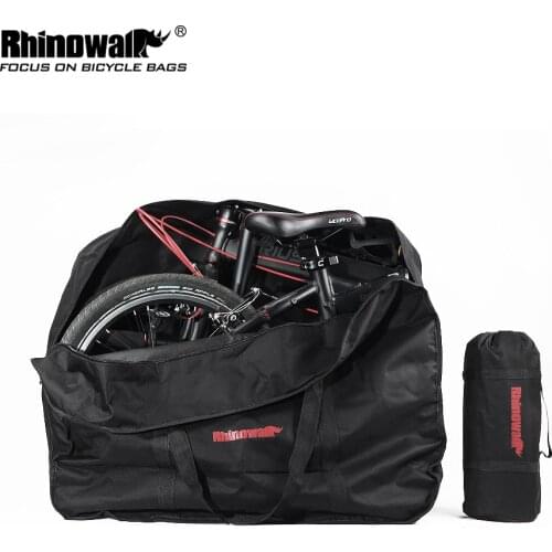 Rhinowalk 14"16"20" Big Folding Bike Carrier Carrying Bag Foldable Bicycle Transport Bag Waterproof portable bike accessories