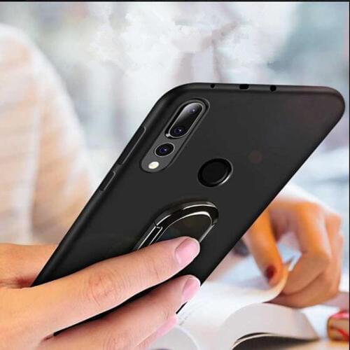 For ASUS ZenFone Max M1 ZB555KL ZB555 KL ZB 555KL X00PD Phone Case Finger Ring Holder Soft Matte Silicone Back Cover