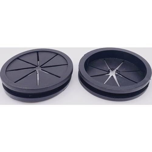 For hole dia 32 50mm Furniture wood desk grommet dust proof 2 sides clip round ring wire cable protector
